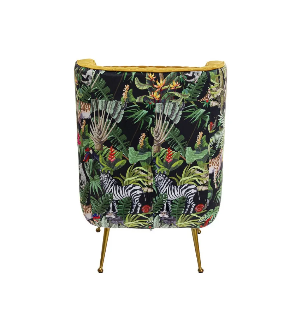 Fotel NONNA JUNGLE 103 cm welur*KARE Online