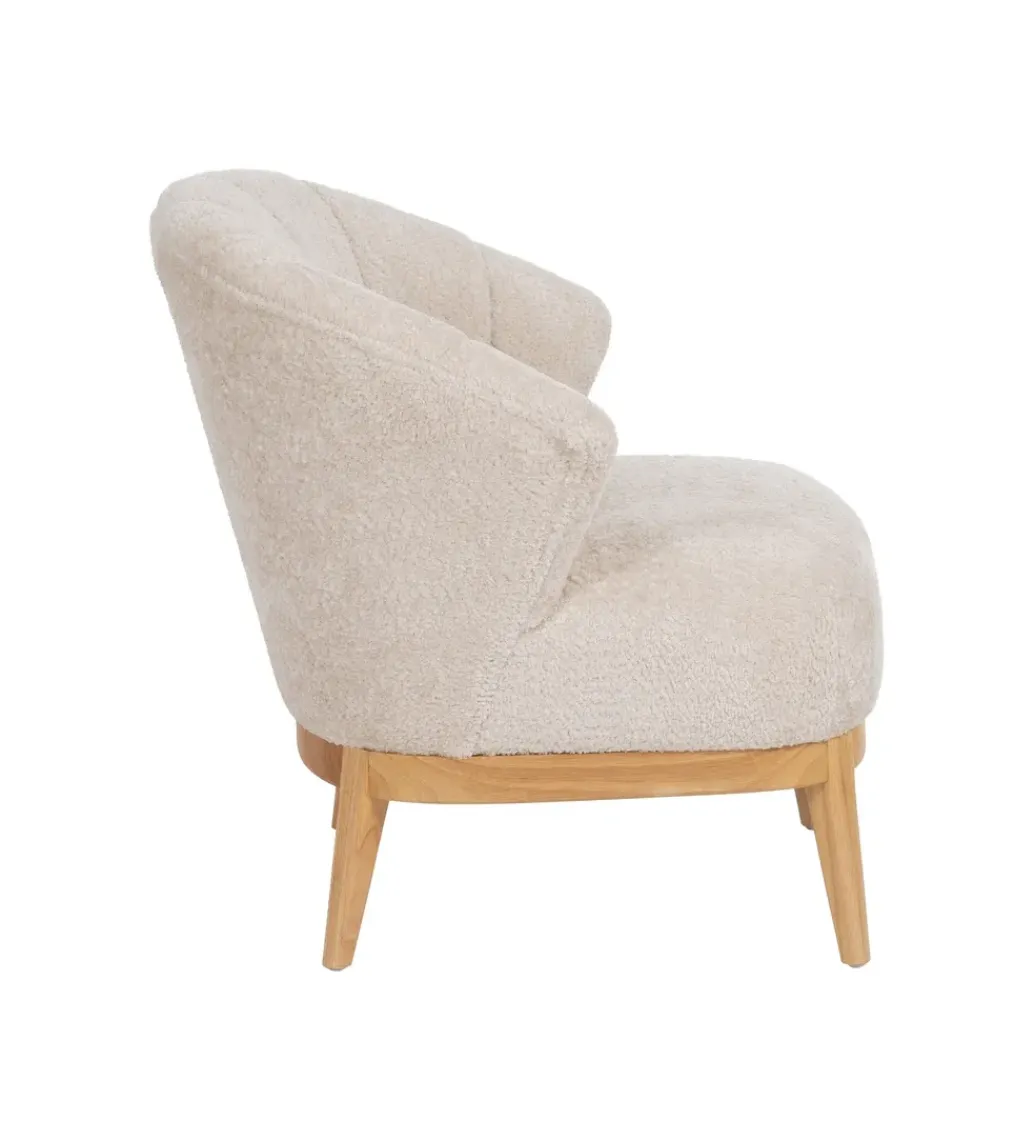 Fotel OAST drewno kauczuk kremowy*Zona-Design Online