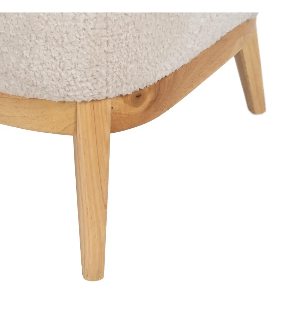Fotel OAST drewno kauczuk kremowy*Zona-Design Online