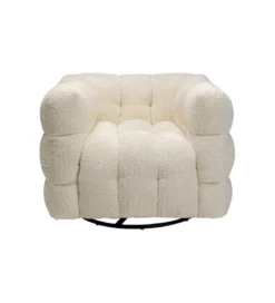 Fotel obrotowy ARMAND 95 cm tapicerowany*KARE Sale