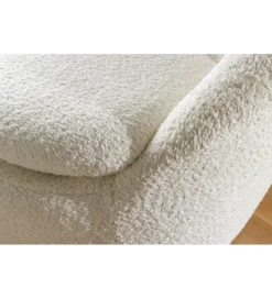 Fotel obrotowy BABYLON bouclé biały*Invicta Interior Hot
