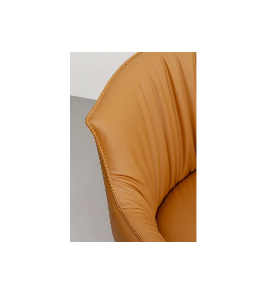 Fotel obrotowy BONNIE 74 cm brązowy*KARE Best