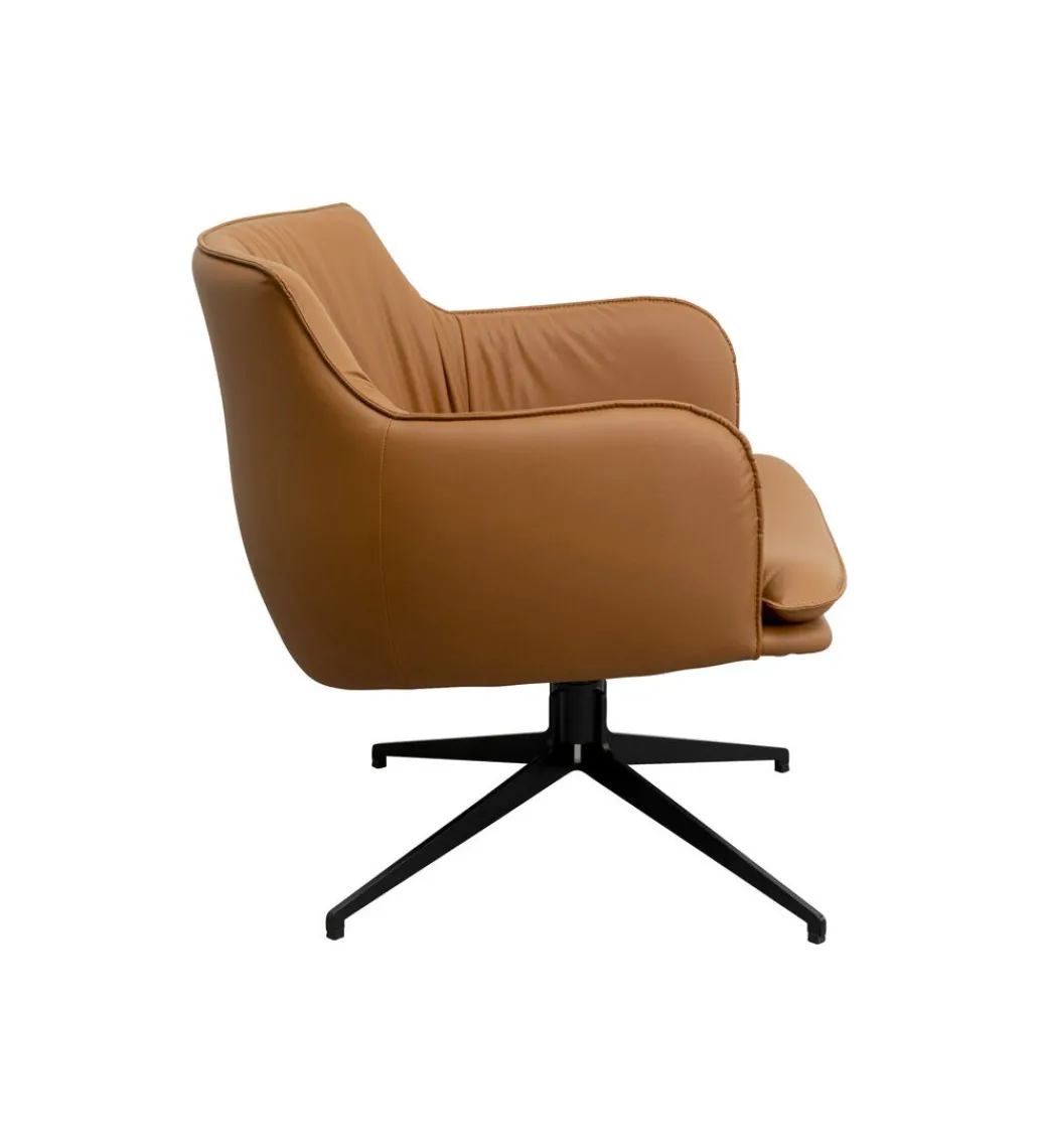 Fotel obrotowy BONNIE 74 cm brązowy*KARE Best