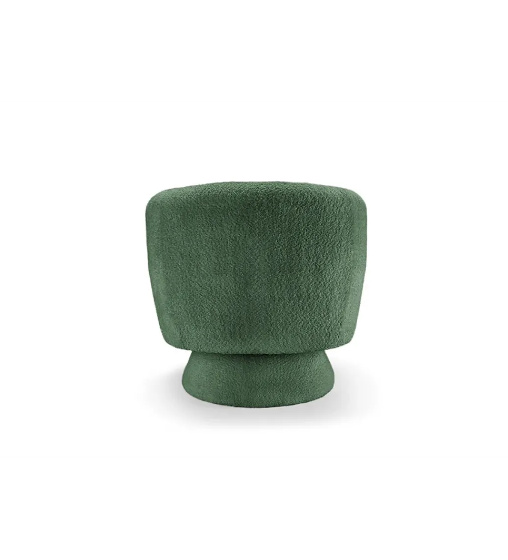 Fotel obrotowy BOSSA NOVA bouclé zielony*Invicta Interior Clearance