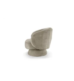 Fotel obrotowy BOSSA NOVA bouclé taupe*Invicta Interior Discount