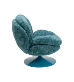 Fotel obrotowy COSY 86 cm niebieski*KARE New