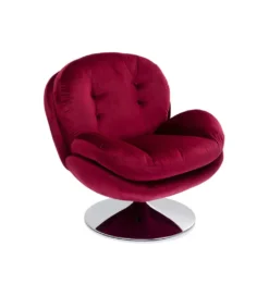 Fotel obrotowy COSY 86 cm wiśniowy*KARE Sale