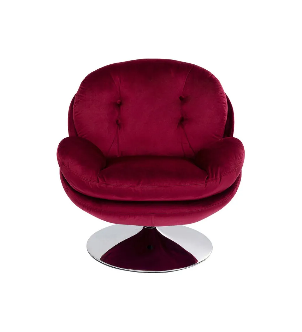 Fotel obrotowy COSY 86 cm wiśniowy*KARE Sale