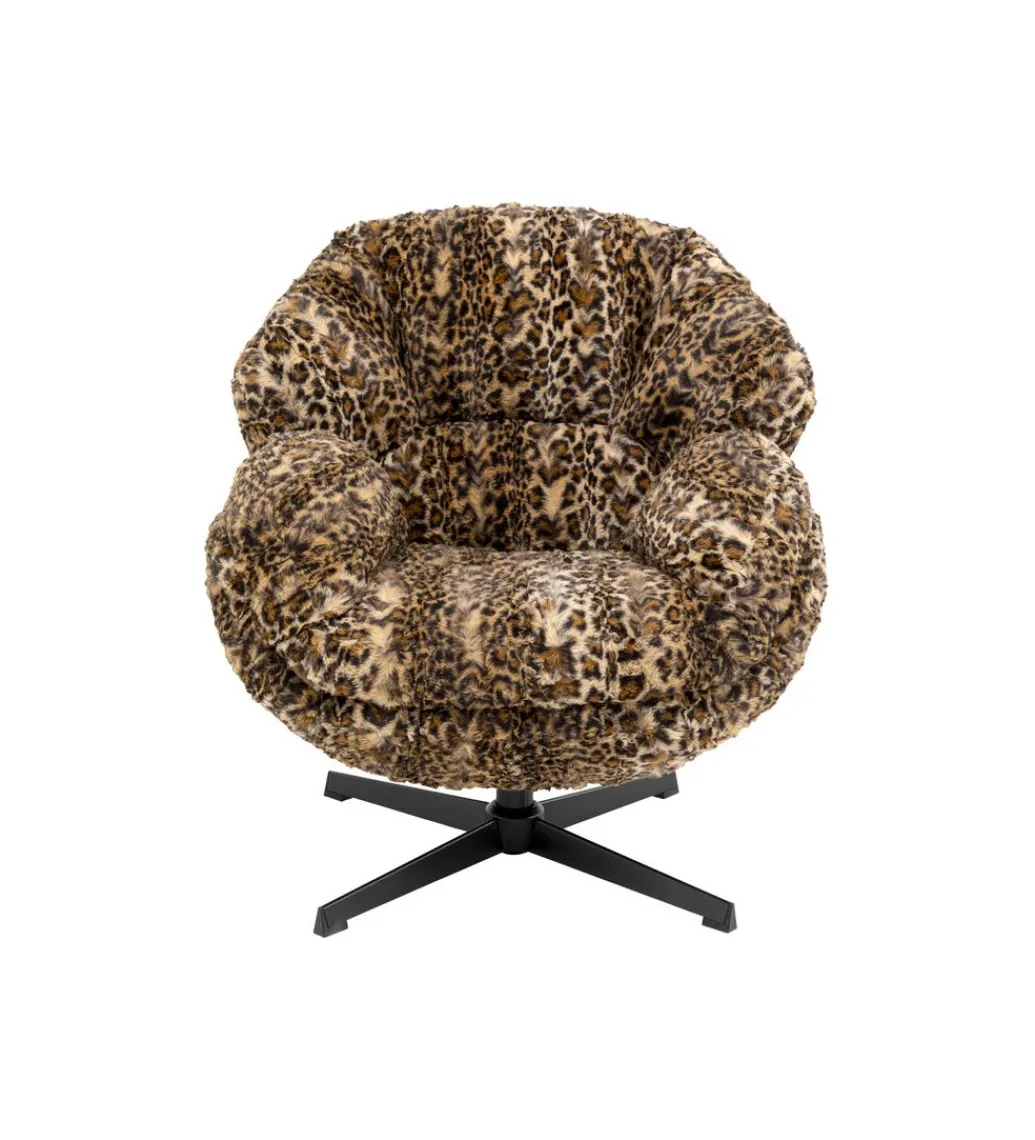 Fotel obrotowy CUTIE LEO 85 cm panterka*KARE New