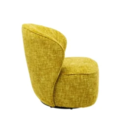 Fotel obrotowy ELLIE 81 cm żółty*KARE Clearance