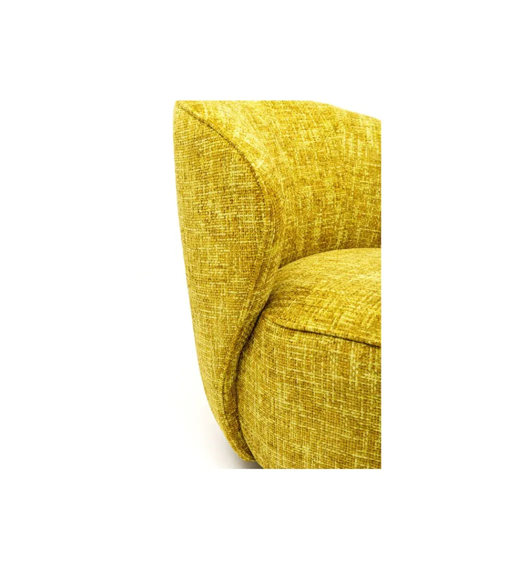 Fotel obrotowy ELLIE 81 cm żółty*KARE Clearance