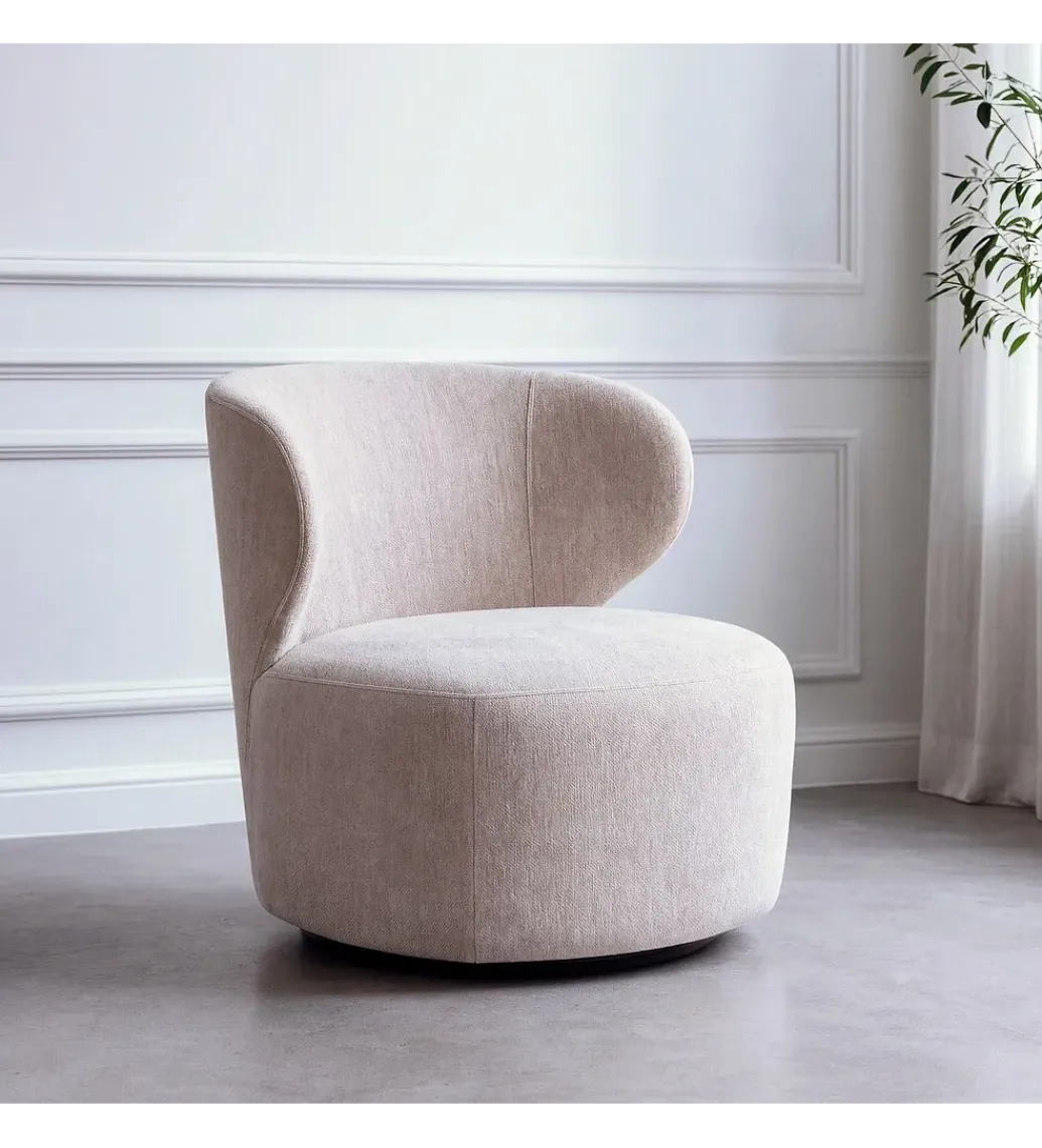 Fotel obrotowy GIRATORIO 74 cm beżowe*Zona-Design Best