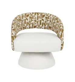 Fotel obrotowy GIRATORIO 72 cm kremowa ochra*Zona-Design Outlet