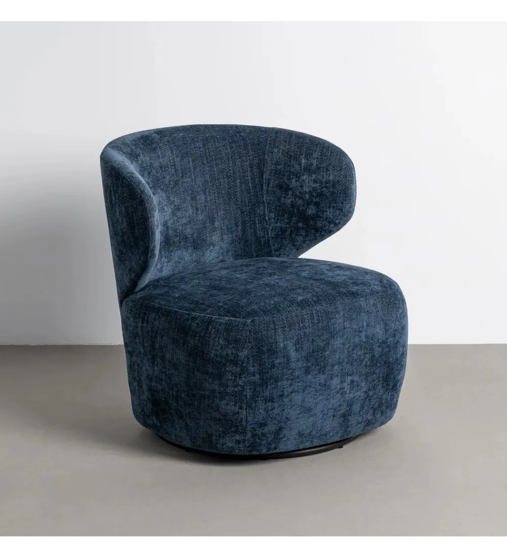 Fotel obrotowy GIRATORIO 74 cm niebieski*Zona-Design Sale