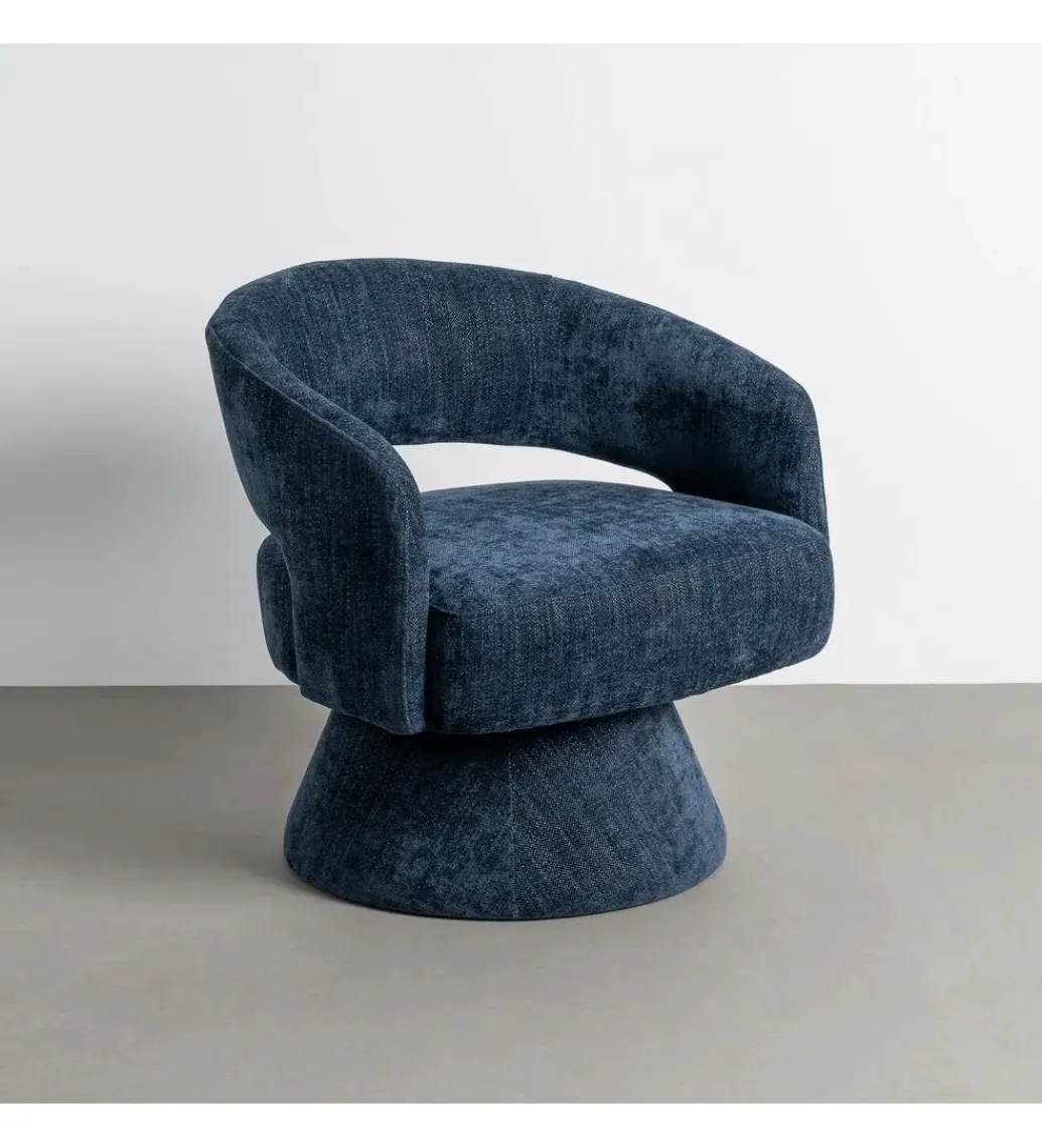 Fotel obrotowy GIRATORIO 72 cm niebieski*Zona-Design Sale