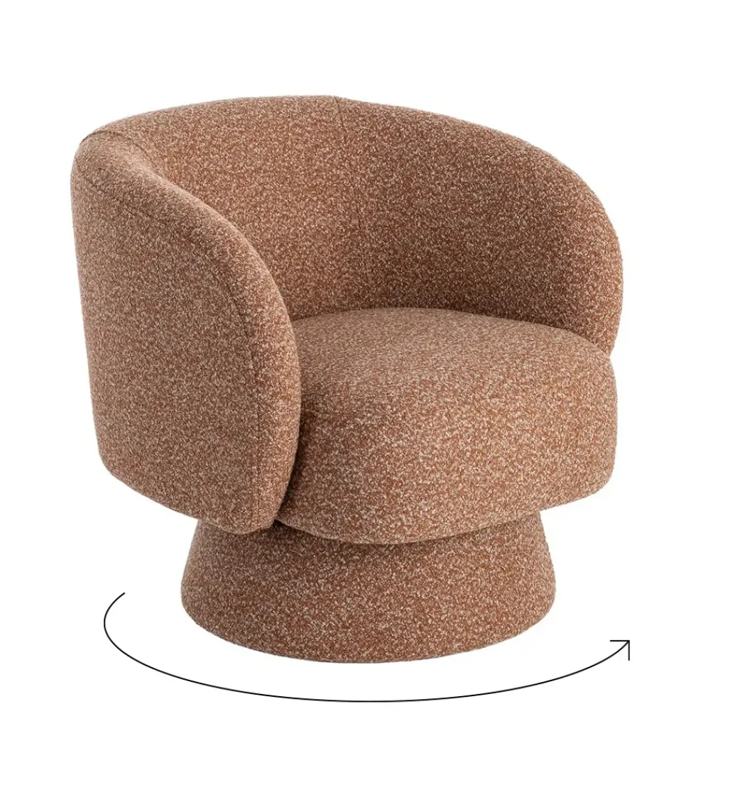 Fotel obrotowy GIRATORIO 77 cm łososiowy*Zona-Design Sale