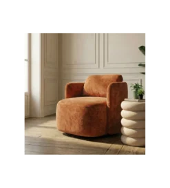 Fotel obrotowy GIRATORIO 66 cm terrakota*Zona-Design Online