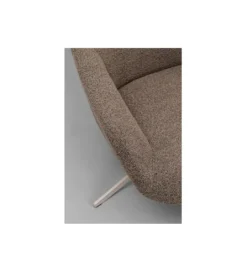 Fotel obrotowy MIMI bouclé mocca*KARE Outlet
