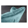 Fotel obrotowy PAPILLON od 83 do 90 cm aksamit morski*Invicta Interior - przedsprzedaż Discount