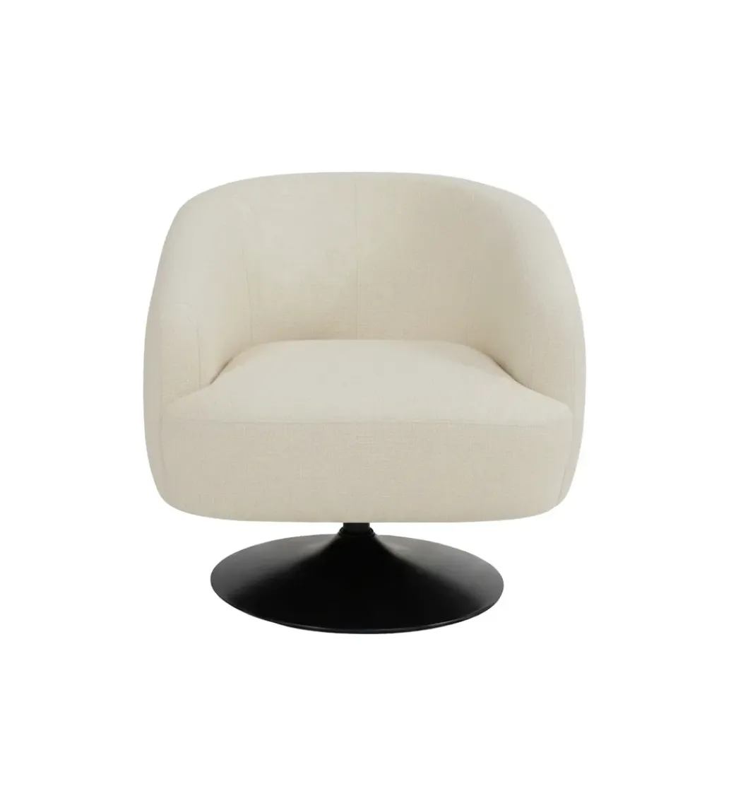 Fotel obrotowy RASANY 73 cm kremowy*Zona-Design Outlet