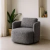 Fotel obrotowy REVOLIO 89 cm czarny*DENZO Hot