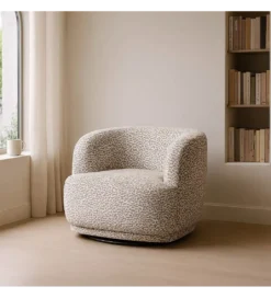 Fotel obrotowy REVOLIO 89 cm szary*DENZO Discount