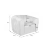 Fotel obrotowy 360 stopni LINO 103 cm ciemnoszary*Invicta Interior Outlet