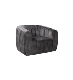 Fotel obrotowy 360 stopni LINO 103 cm ciemnoszary*Invicta Interior Outlet