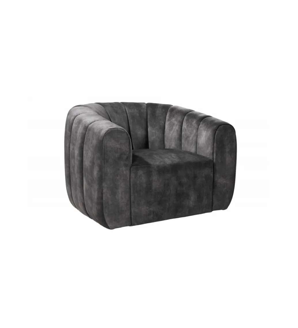 Fotel obrotowy 360 stopni LINO 103 cm ciemnoszary*Invicta Interior Outlet