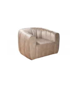 Fotel obrotowy 360 stopni LINO 103 cm greige*Invicta Interior Outlet