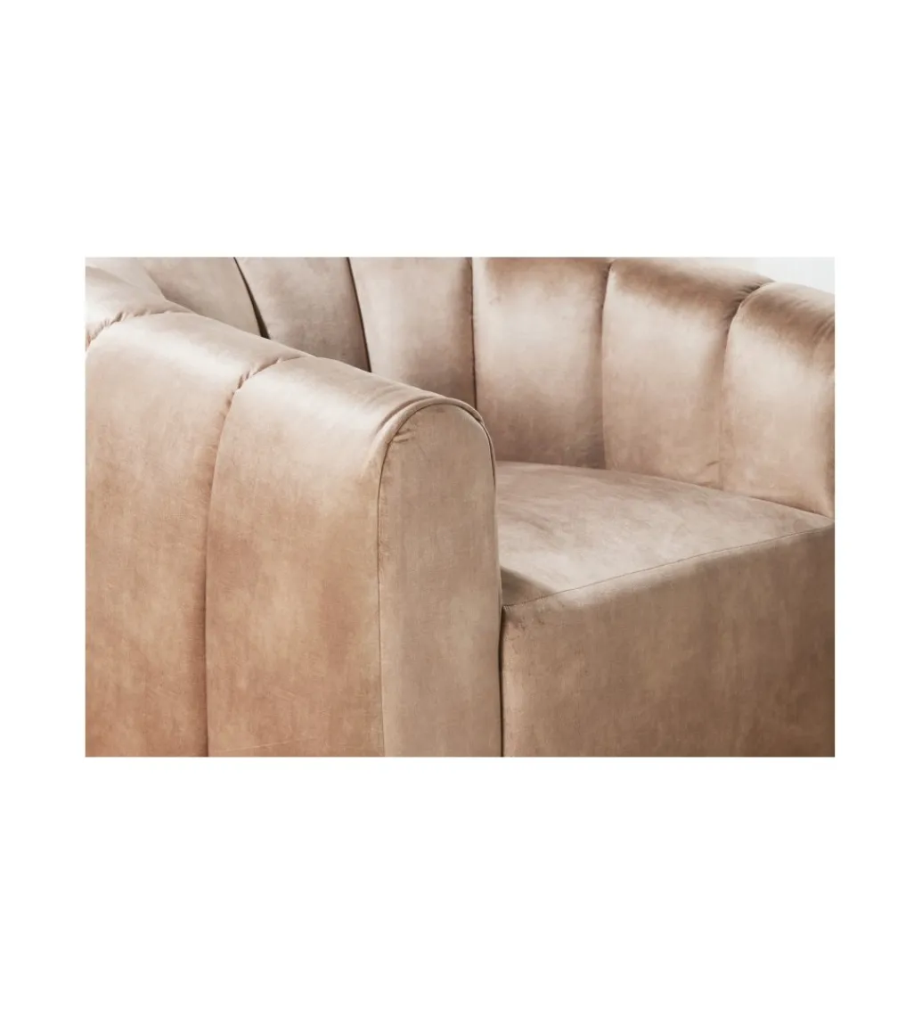 Fotel obrotowy 360 stopni LINO 103 cm greige*Invicta Interior Outlet