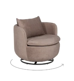 Fotel obrotowy SUMUTN 84 cm taupe*Zona-Design Discount
