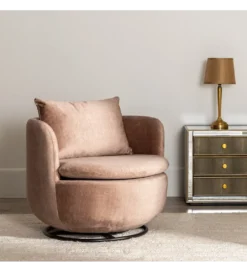 Fotel obrotowy SUMUTN 84 cm taupe*Zona-Design Discount