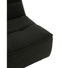 Fotel obrotowy Swivel Bouclé  83 cm czarny*J-Line Best