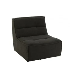 Fotel obrotowy Swivel Bouclé 83 cm czarny*J-Line Best