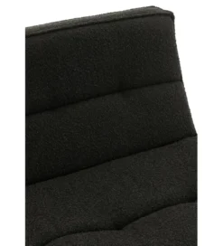 Fotel obrotowy Swivel Bouclé 83 cm czarny*J-Line Best