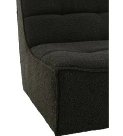 Fotel obrotowy Swivel Bouclé 83 cm czarny*J-Line Best
