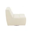 Fotel obrotowy Swivel Bouclé  83 cm kremowy*J-Line Outlet