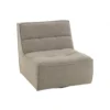 Fotel obrotowy Swivel Bouclé  83 cm taupe*J-Line New