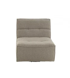 Fotel obrotowy Swivel Bouclé  83 cm taupe*J-Line New