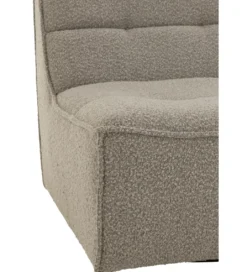 Fotel obrotowy Swivel Bouclé  83 cm taupe*J-Line New