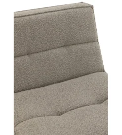 Fotel obrotowy Swivel Bouclé  83 cm taupe*J-Line New