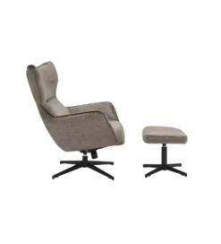 Fotel obrotowy VOGUE welwet taupe*Invicta Interior Clearance
