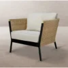 Fotel ogrodowy NIVA 81 cm naturalny czarny*Zona-Design Best
