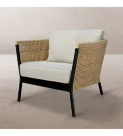 Fotel ogrodowy NIVA 81 cm naturalny czarny*Zona-Design Best