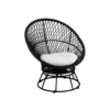 Fotel ogrodowy ZAYO czarny*J-Line Outlet