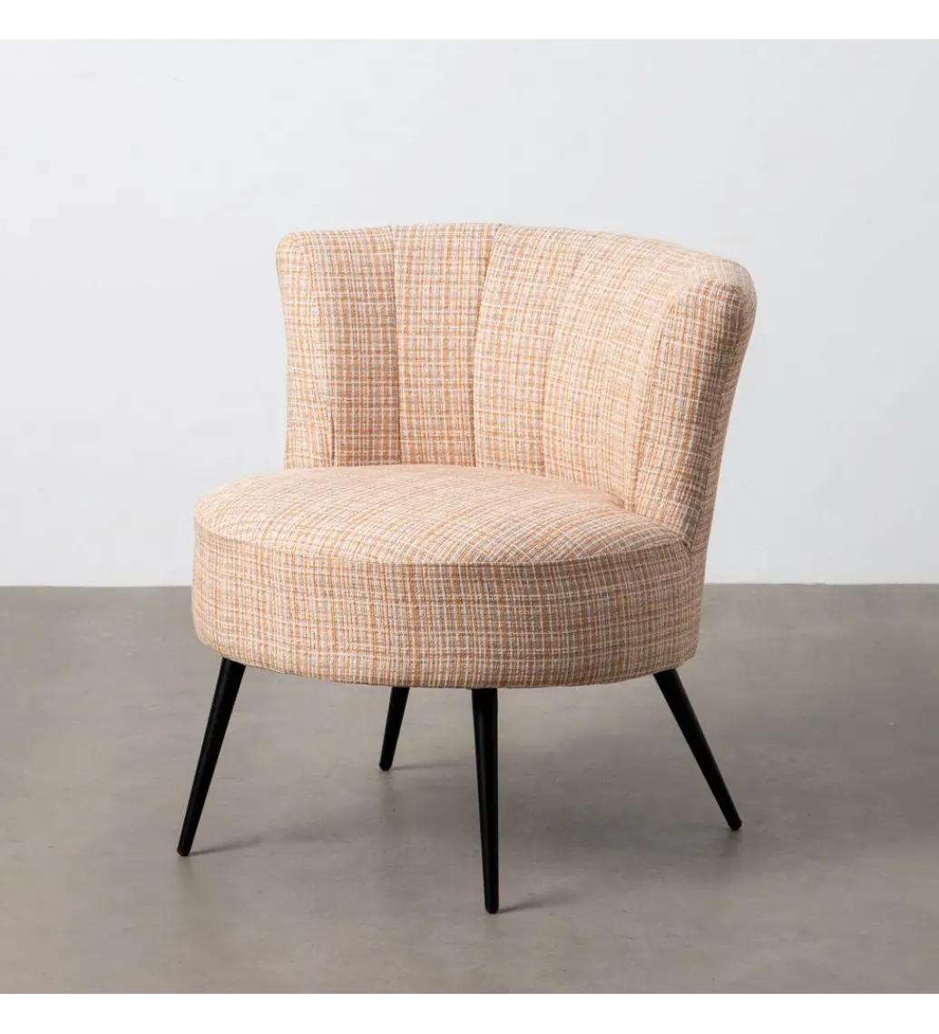 Fotel OSOI 71 cm tapicerowany marmurkowy*Zona-Design Outlet