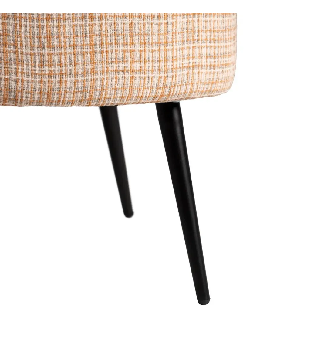 Fotel OSOI 71 cm tapicerowany marmurkowy*Zona-Design Outlet