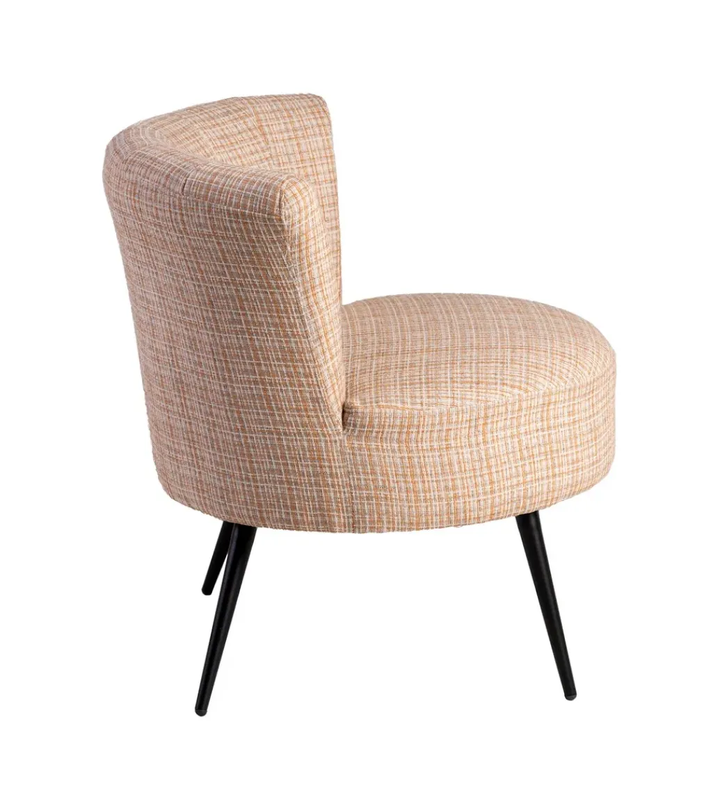Fotel OSOI 71 cm tapicerowany marmurkowy*Zona-Design Outlet