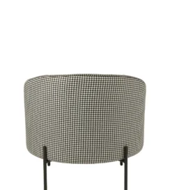 Fotel PIED DE POULE 70 cm czarnobiały*J-Line